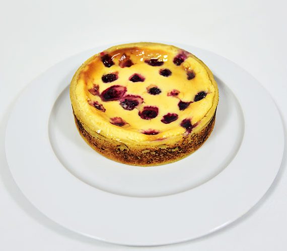 Baked blackberry Cheesecake